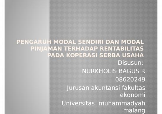 picture1_Presentasi Usaha Ppt 8515 | Pengaruh Modal Sendiri Dan Modal Pinjaman Terhadap Rentabilitas | Ekonomi Manajemen picture1_Presentasi Usaha Ppt 8515 | Pengaruh Modal Sendiri Dan Modal Pinjaman Terhadap Rentabilitas | Ekonomi Manajemen
